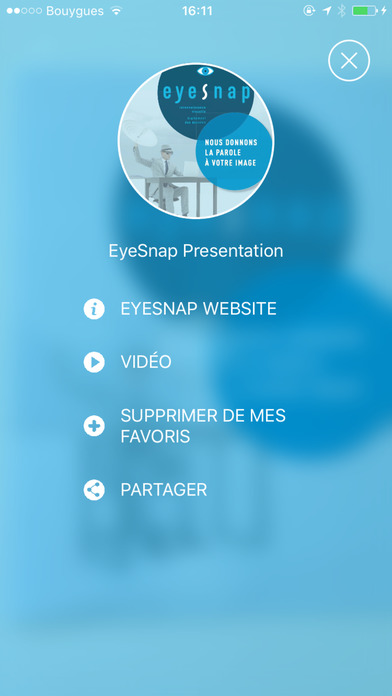 EyeSnap application de reconnaissance visuelle screenshot 3