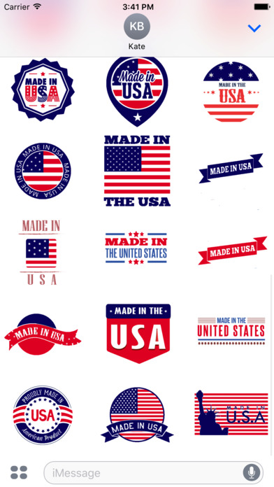 USA emojis - 4th July stickers screenshot 3
