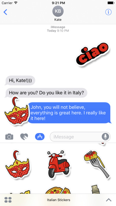 Italian Stickers screenshot 2