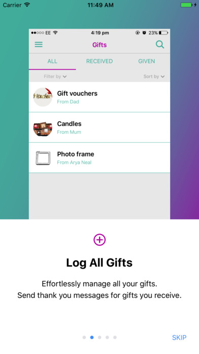 GiftLog - Gift List Manager screenshot 2