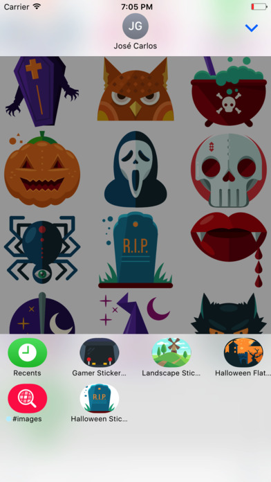 Funny Halloween Sticker Pack for iMessage screenshot 3