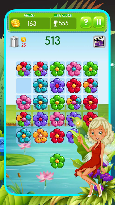 Flowerz Garden Merging - Link Color Match Puzzle screenshot 3