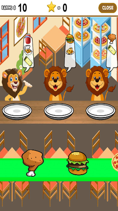 Fast Food Restaurant Lion Cooking Games screenshot 2