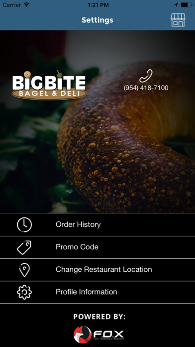 Big Bite, online ordering screenshot 3