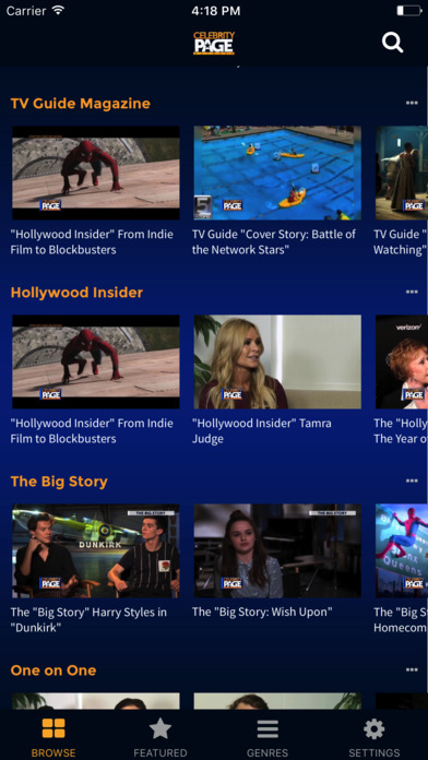 Celebrity Page TV screenshot 2