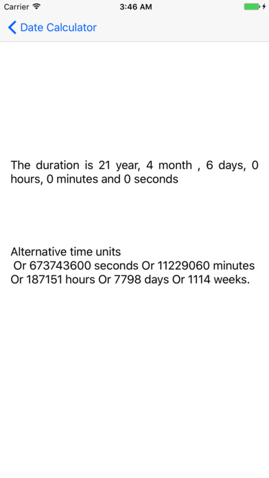 Date Calculator + screenshot 3