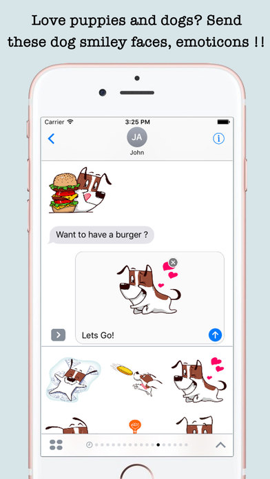 Cute Dog Emojis Stickers For iMessage screenshot 2