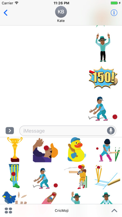 CricMoji - Cricket Emoji Stickers & Animations screenshot 4