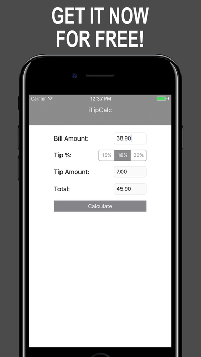 iTipCalc - Tip Calculator screenshot 3