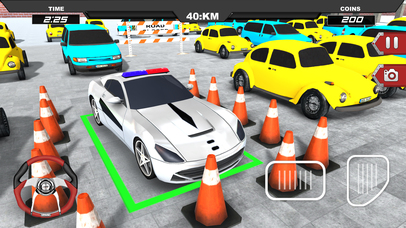 Police Car Parking Simulator: Driving School Game screenshot 2