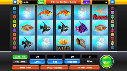 Slots - Water World Casino Treasure screenshot 3