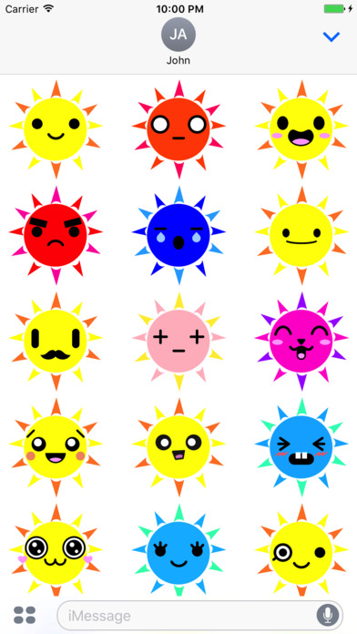 SUNEMOJI - Bright Sunny Summer Emojis screenshot 2
