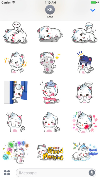 Cat Super Cute Stickers screenshot 4
