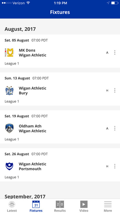 Wigan Athletic Official App screenshot 2