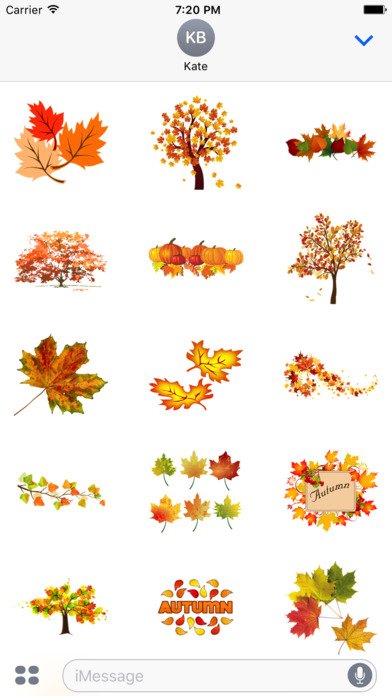 Autumn Stickers screenshot 2