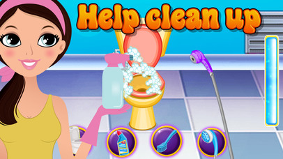 Bathroom Cleaning - Pick up trash and help wash screenshot 3
