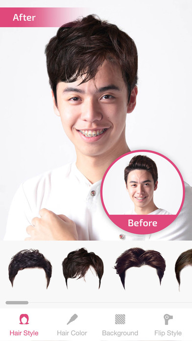 Hair Changer- Hairstyle Makeover & Hair Editor screenshot 2