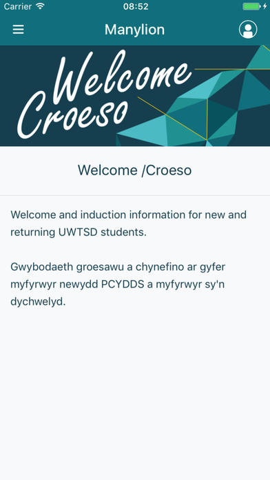 UWTSD Student Guide screenshot 2