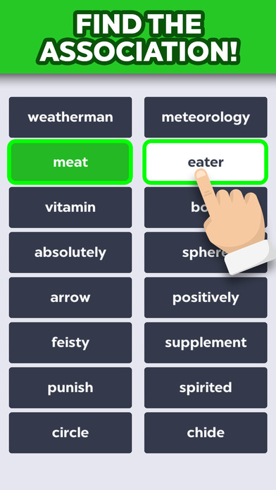 Screenshots of Word to Word - A fun and addictive word association brain game for iPhone