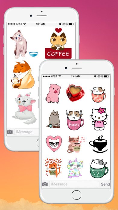 Cats and Coffee Stickers screenshot 2