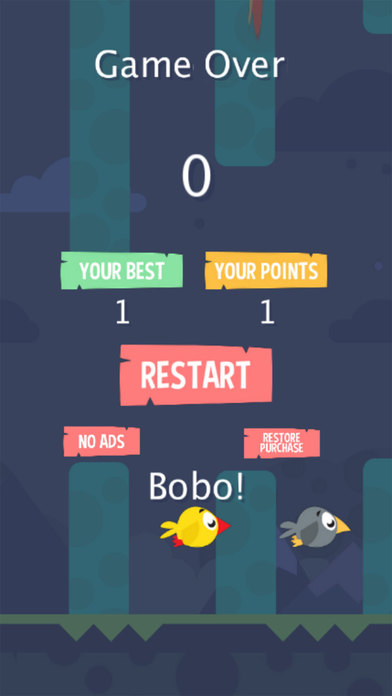 Flappy bobo - tapping mind game screenshot 3