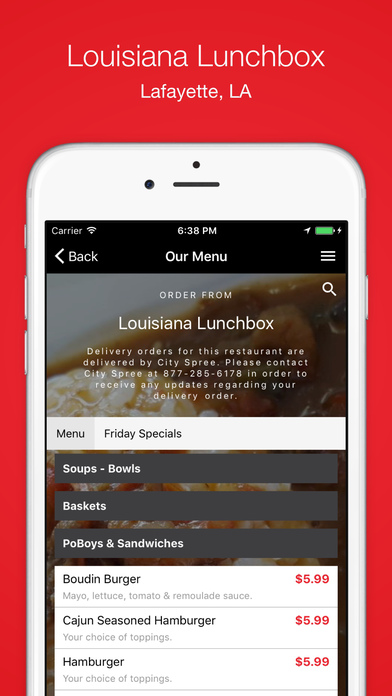 Louisiana Lunchbox screenshot 2