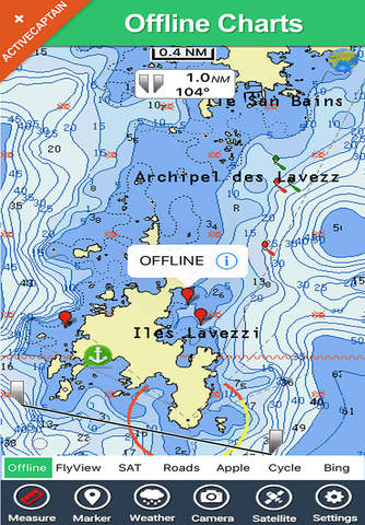 Marine : Calabria HD - GPS Map Navigator screenshot 2