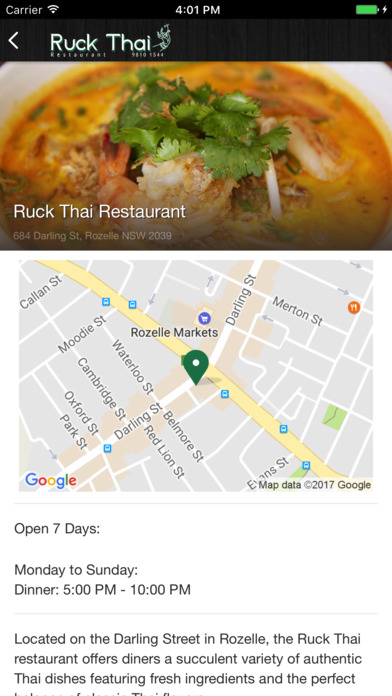 Ruck Thai Restaurant screenshot 2