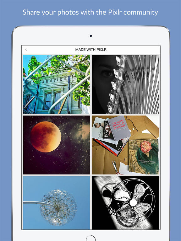 Screenshots of Pixlr – Free Photo Editor for iPad