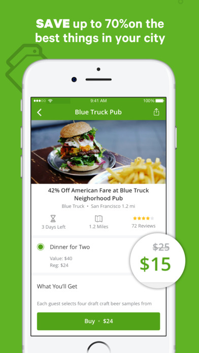 Screenshots of Groupon - Deal, Coupon & Discount Shopping App for iPhone