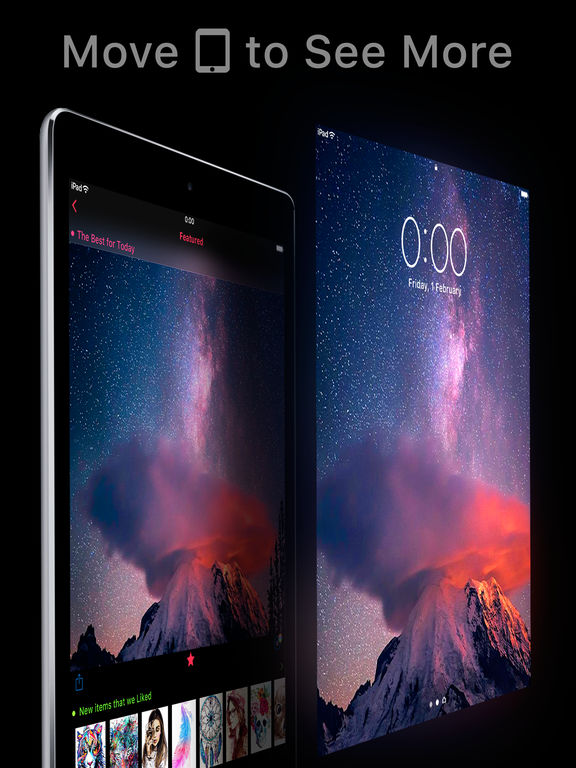 Screenshots of Featured of Wallpapers Cool Backgrounds and Themes for iPad
