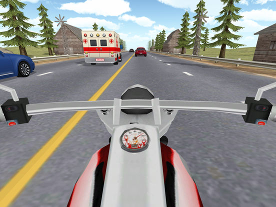 Traffic Rider 3D. шоссе быстрая трафик игра гонки на iPad