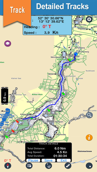 IOWA lakes GPS offline nautical chart for boaters screenshot 2