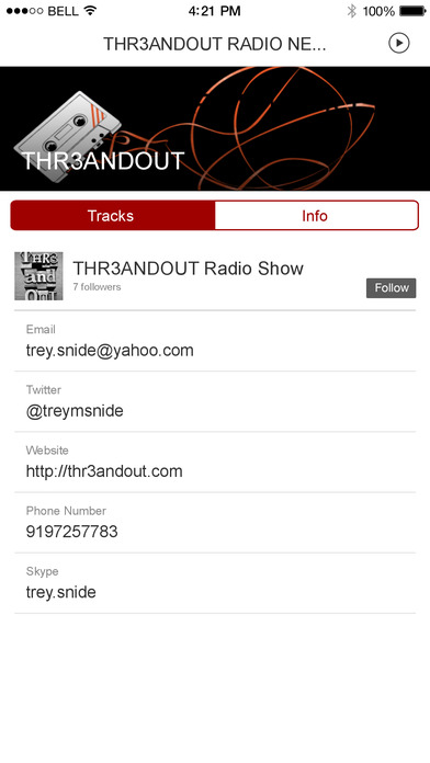 THR3ANDOUT RADIO NETWORK screenshot 2