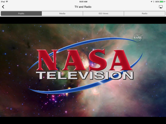 Screenshots of NASA for iPad