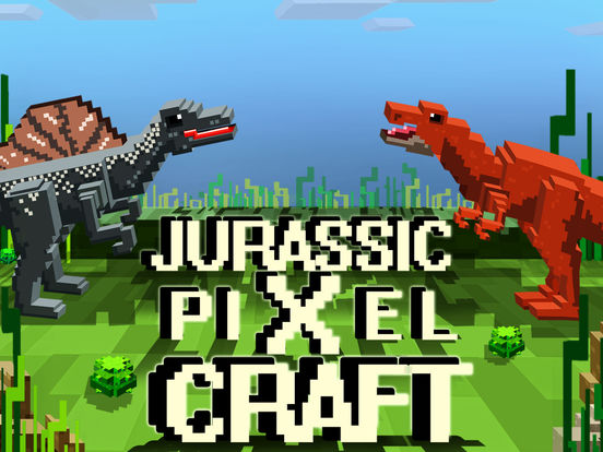 Screenshots of Jurassic Pixel Craft : Block dinosaur world games for iPad