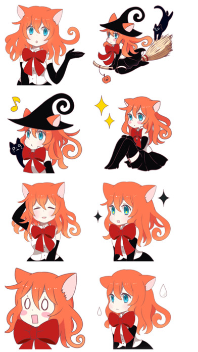 Ginger Witch Stickers screenshot 2