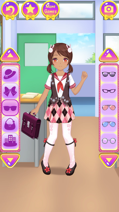 Anime School Dress Up - games for girls screenshot 4