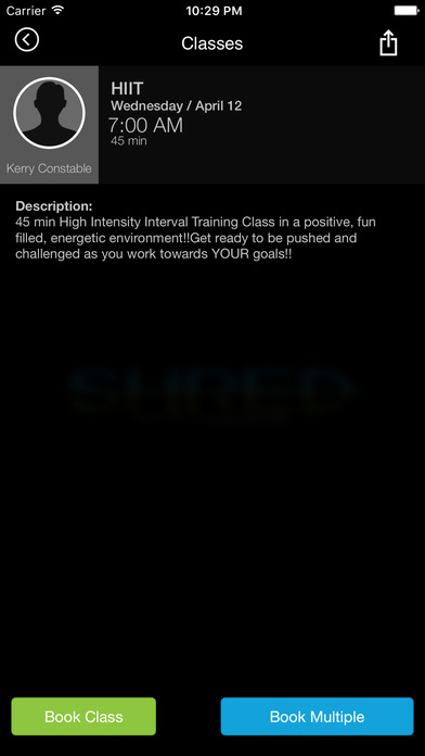Shred Fitness screenshot 4