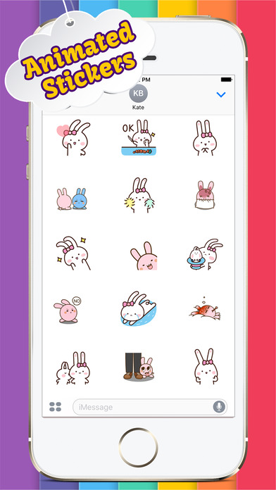 Animated Bunnies Stickers screenshot 2