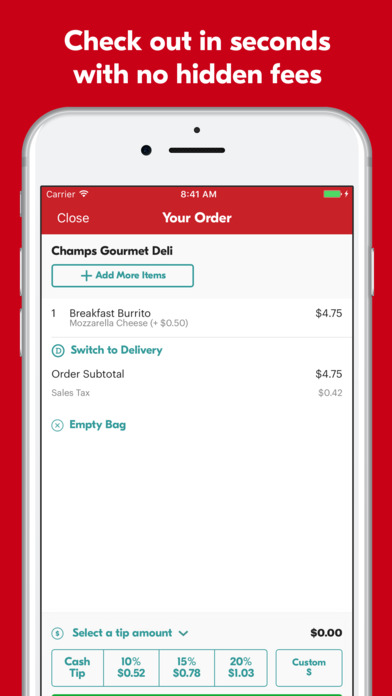 seamless food delivery