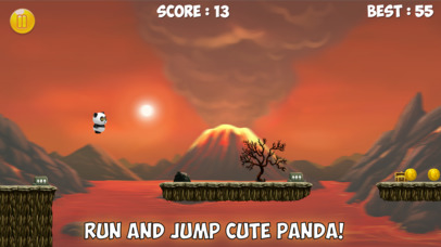 Panda Run Volcano - Planet Earth Day Version screenshot 3