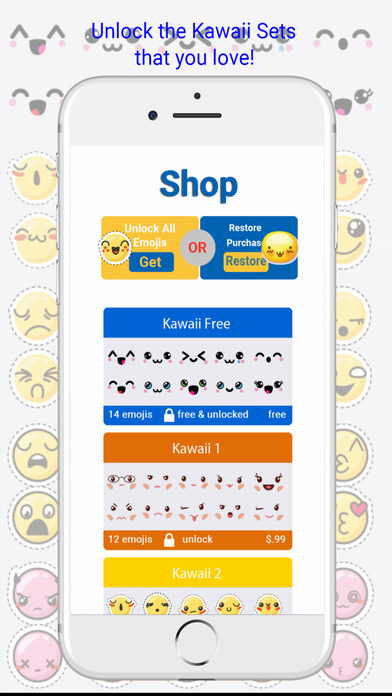 KawaiiMoji - Kawaii Emojis Keyboard screenshot 4