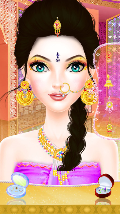 indian doll fashion makeup salon screenshot 2