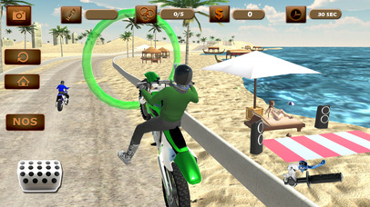 Beach Stunt Bike Simulator 3d: Mad Rally Bike 2017 screenshot 2