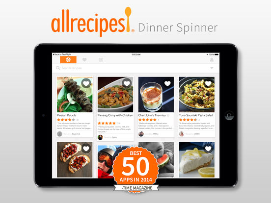 Screenshots of Allrecipes Dinner Spinner for iPad