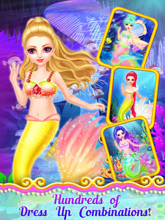 Mermaid Princess Dress Up - Princess Girls Games!screeshot 3