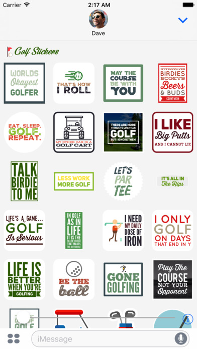 Golf Sticker for iMessage screenshot 3