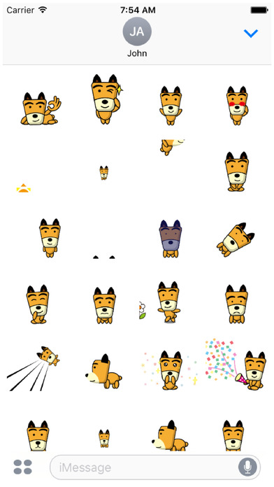 TF-Dog Animation 4 Stickers screenshot 2