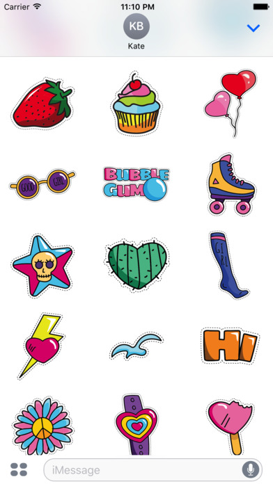 Colourful Fashion Labels Stickers screenshot 2